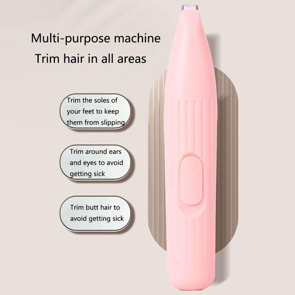Low Noise Dog Clippers for Grooming Cordless Pet Hair Shaver Portable Cat Paw Trimmer  Rump