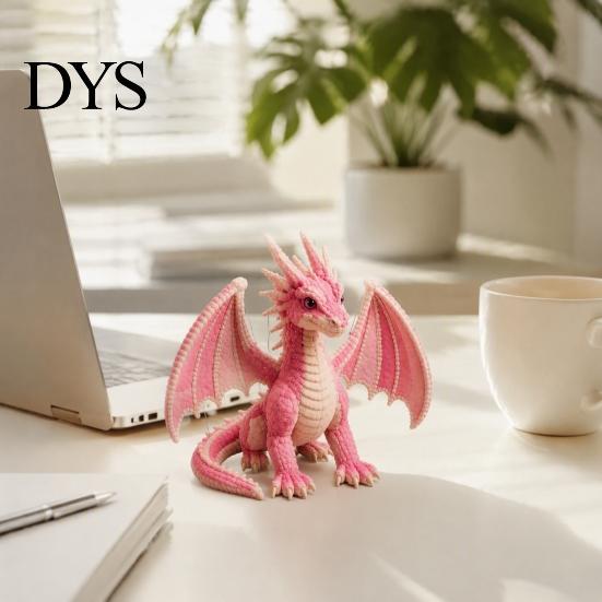 Handgemachte Tier-Nähsets Fliegender Drache Patchwork DIY-Set Sammlung, Set, Werkzeuge zur Entwicklung praktischer Fähigkeiten Kunst für Erwachsene Anfänger, Kreatives Geschenk