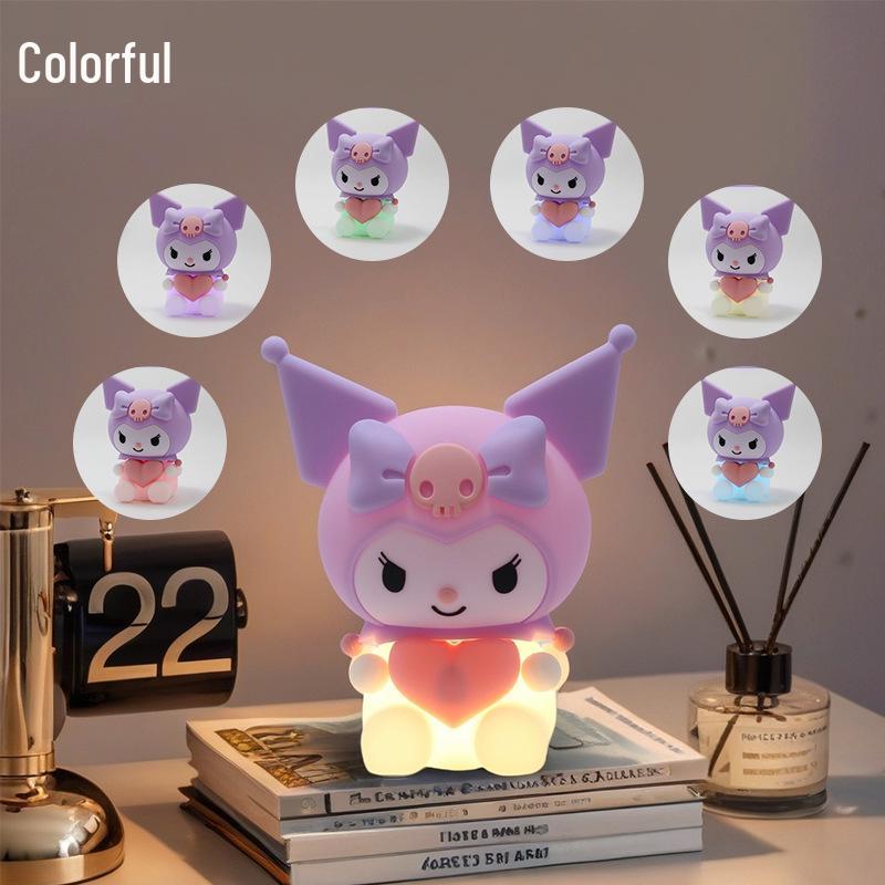 Kuromi USB Rechargeable Silicone Night Light - Sanrio Bedside Lamp & Sleep Companion