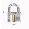 Padlock Pickproof Transparent Lock Transparent Locksmith Training Tools  Home