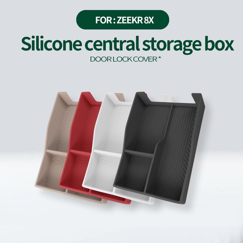 Car-specific storage accessories suitable for Zeekr 8X armrest box storage box compartmentalized organizer accessory