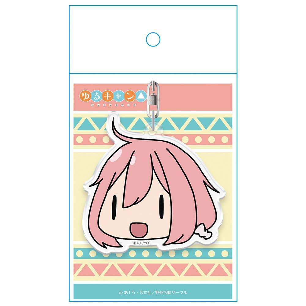 Camp Face Stamp Keychain Nadeshiko Kagamihara Laid-Back
