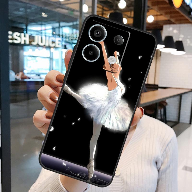 Ballet Ballerina Dancer Case For Xiaomi Redmi Note 14 Pro 10 11 12 13 15 Pro Plus Redmi 15 10C 12C 13C 14C 15C Cover