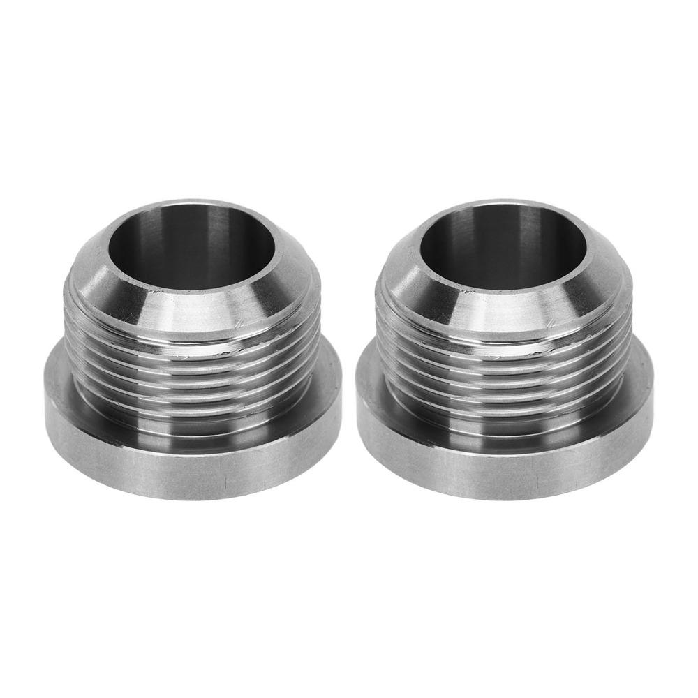 2Pcs Automotive Fitting Stainless Steel Weld On Bung AN16 Weldable Fitting Drain Fitting Coolant Systems