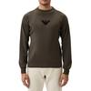 EMPORIO ARMANI Logo Flocked Crewneck Knitted Jumper EM0005-15AF1-2177