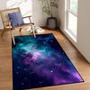 Galaxy Area Rug Outer Space Starry Sky Large Carpet for Home Living Room Bedroom Sofa DecorCarpet Dark Blue Non-slip Floor Mat