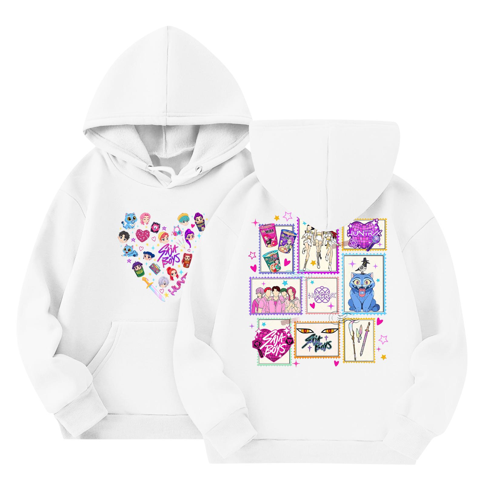 

Детская мода Легкий пуловер с длинным рукавом с карманами Толстовка с принтом 160