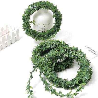 Artificial Green Leaves Rattan  Fake Plant for Home Room Table Decor Garden Wedding Decoration Garland Accessories