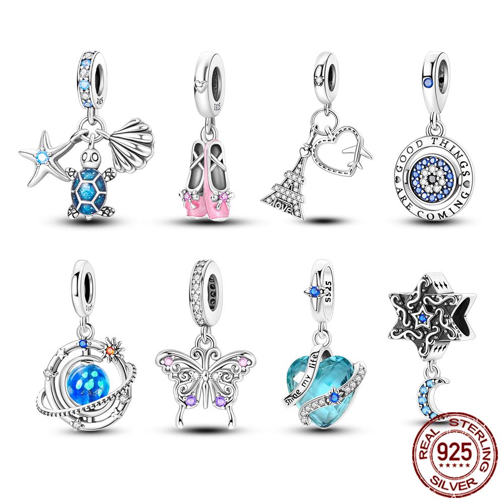 Original Charms Copper Charm Crosses Skull Cat Pendants Love Beads Fit Bracelet Fine Jewelry Gift For Women