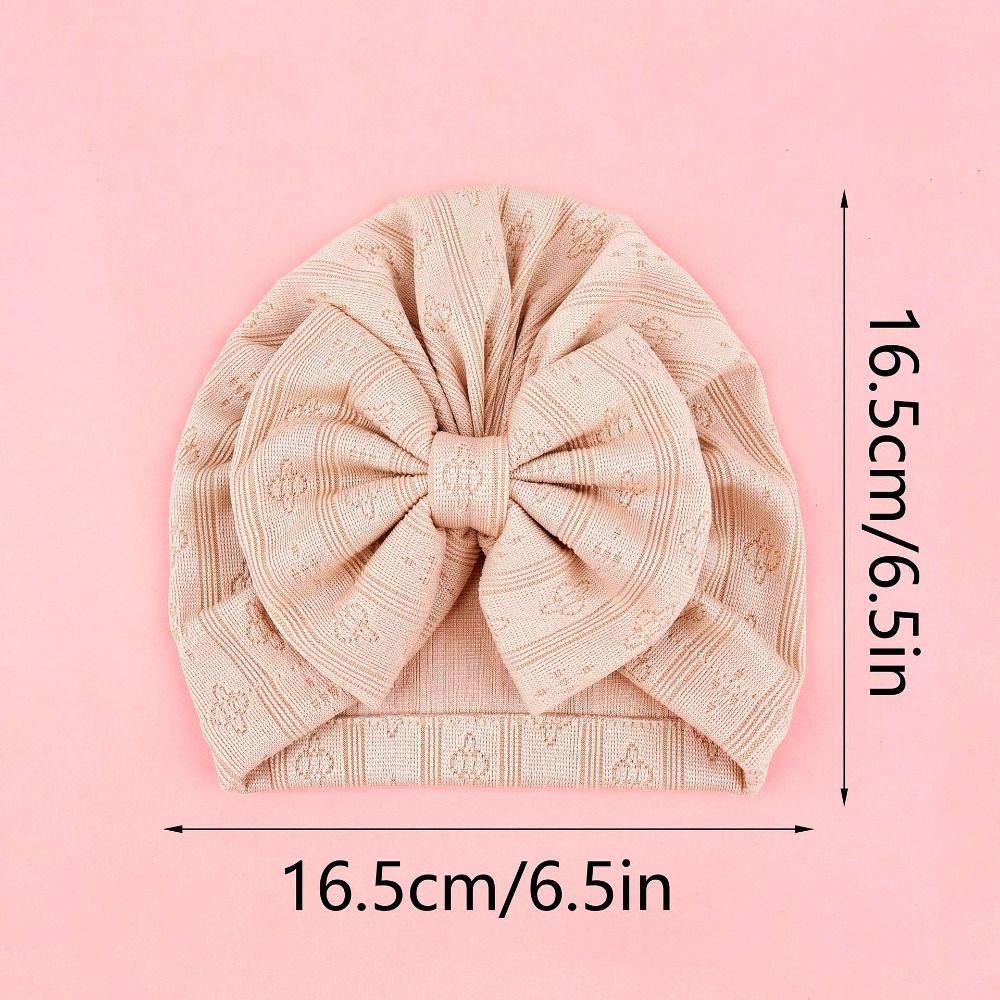 Breathable Newborn Head Wraps Knitted Soft Infant Cap Cute Baby Turban Hat Daily Wear