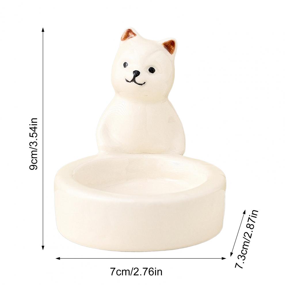 Birthday Gift Idea Ceramic Kitten Candlestick Holder Adorable Desktop Decoration for Birthday Parties Versatile