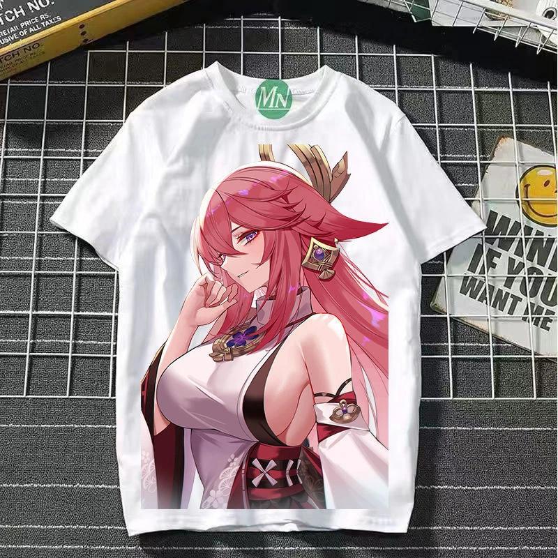 

Genshin impact cosplay game manga T-shirt shirt undershirt undershirt polyester M