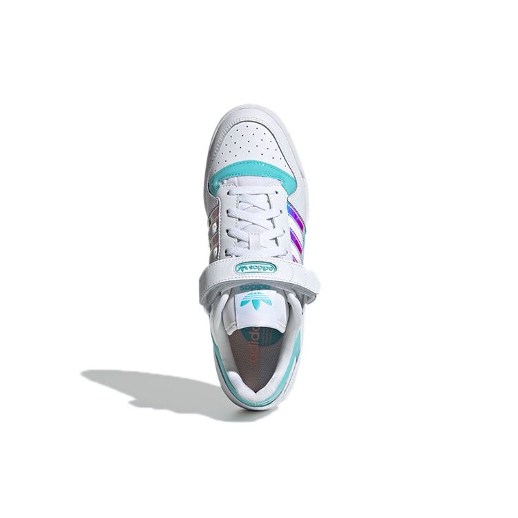 Adidas Zapatillas Unisex Forum Low Blanco Iridiscente Blanco Nube Aqua Pulso Tinte Rosa GX3398