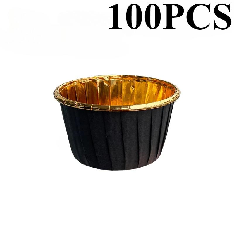 50/100 Pcs Small Mini Pack Muffins Cup Paper Cupcake Wrappers Baking Cups Cases Muffin Boxes DIY Cake Tools Kitchen Baking Supplies
