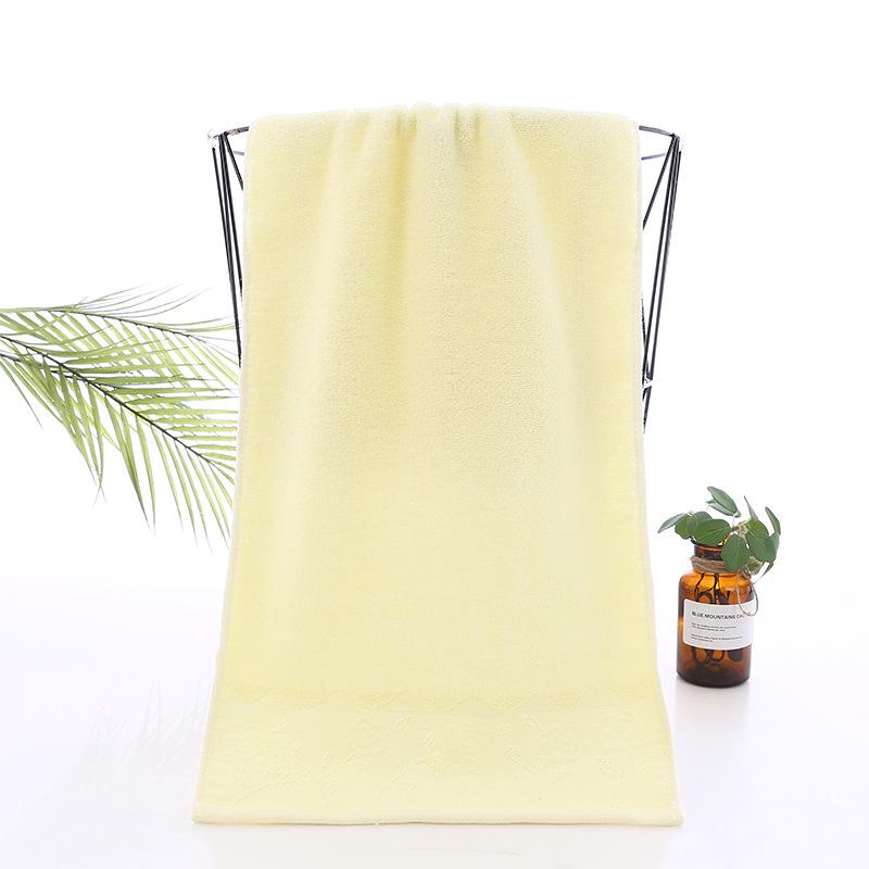 Solid Color Rose Cotton Face Towel - Absorbent, Personalized Logo, Individually Packaged Gift