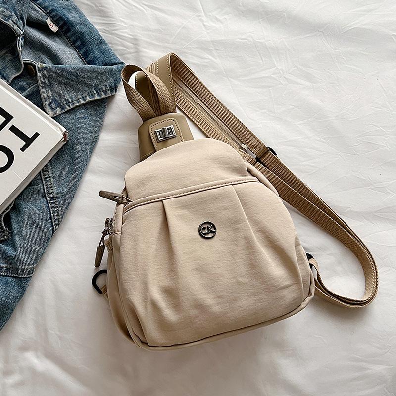 Nylon Schulter-Brusttasche, Rucksack, multifunktionaler Drei-Zweck-Rucksack, wasserdichte Freizeit-Pendler-Schulter-Umhängetasche mit großem Fassungsvermögen