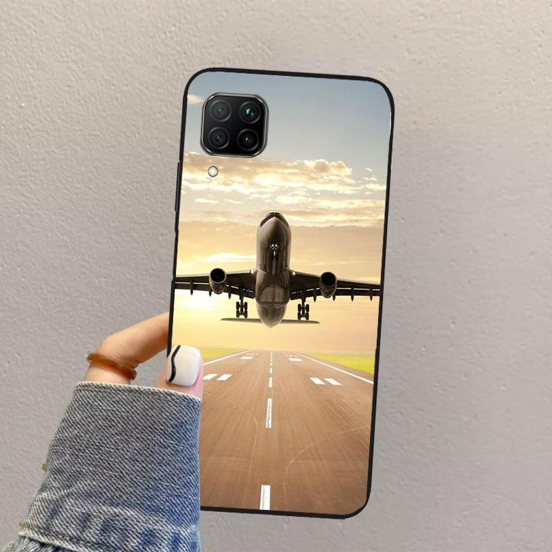 Airplane Plane Aircraft For Huawei Nova Y73 Y72 Y61 Y91 Y70 Y60 Y90 12s 12i 11i 8i 9 10 SE P30 P40 Lite P60 Pro Case