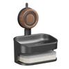 Soap Dish For Shower, Wall Mounted Bar Soap Holder, Suction Cup Detachable Self Draining Soap Case For Shower Bathroom