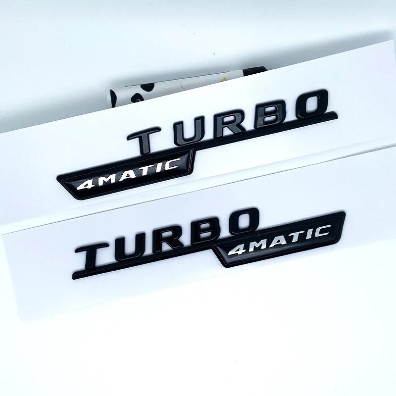 CXAFM1 Silver Black Letters A35 Turbo 4matic Emblem for Mercedes Benz AMG Car Fender Trunk Rear W176 W177 Logo Sticker Accessories