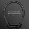 Cycling Gear Steel Anti-Theft Lock: Five-Digit Combination for Bikes & Motorcycles