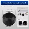 Stainless Steel Corrugated Hose Nut with No-Impact Wave Screw, Seal Ring, Leather Pad, Pressure Relief Valve Interface, and Fastener Gasket