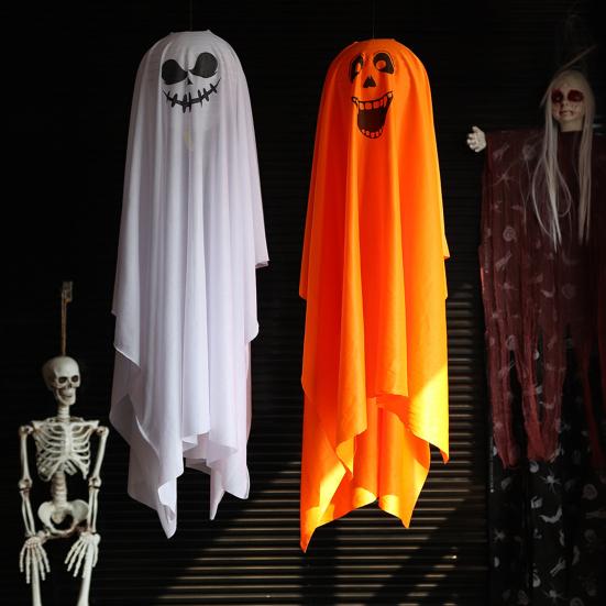 LED Halloween Hanging Ghost Decoration Horror Light-up Flying Cloth Ghost for Outdoor Porch Tree Patio Yard Front Door Decor