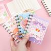 Cute Mini Cartoon Coil Notebook - Portable Pocket-Size Study Journal for Students