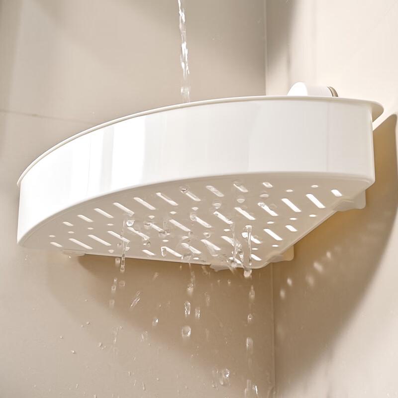 Triangular Suction Cup Corner Shelf