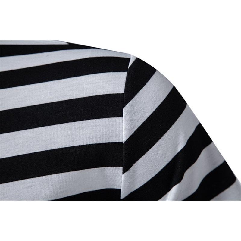 Summer Men's Classic Striped Polo Shirts Short Sleeve Breathable Casual T-Shirt Contrast Color Lapel Collar Streetwear Basic Top