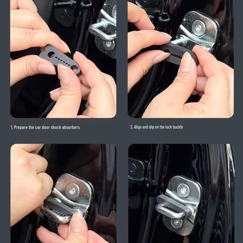 Silicone Car Door Lock Buckle Shock Absorbing & Protective Pad