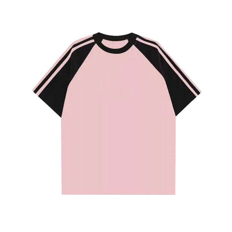 

Женская контрастная футболка реглан с тремя полосками, с коротким рукавом, с индивидуальным логотипом Extra Large