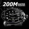 Hyakuichi 101 Quartz Diver's Watch Date Display 20 ATM Water Resistant Black Gold Wristwatch