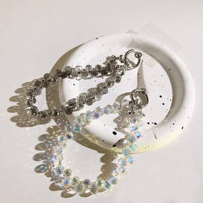 High-end Fashion Creative Bead Rhinestone Bracelet Wrist Strap Short Lanyard Mobile Phone Case Decoration Mobile Phone Chain
