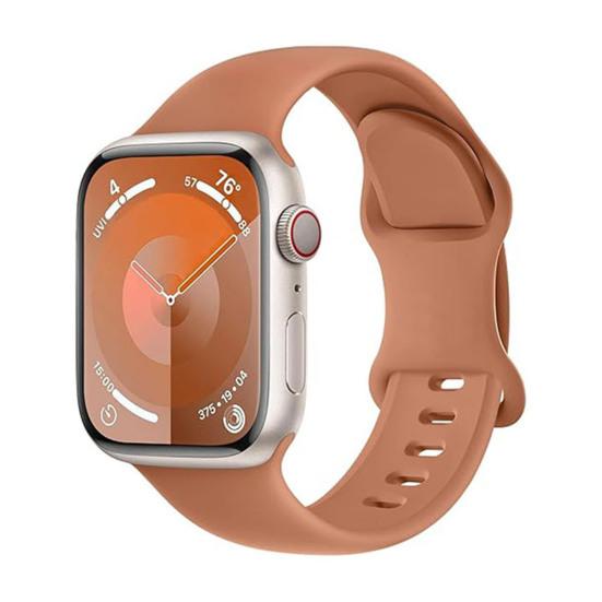 Silicone Watch Band Waterproof Sweat-Proof Replacement Band Soft Solid Color Watch Strap for Apple Watch Series Ultra 2