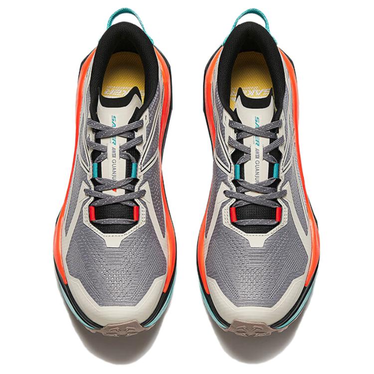 Anta Hunter 2 Fashion Versatile Shock Absorbing Non-Slip Low-Top Trail Running Shoes Men sneaker Light-Gray 112445516A-2