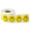 500pcs/roll Yellow Smile Face Sticker Thank You Circle Label Sticker Office Stationery 2.5cm