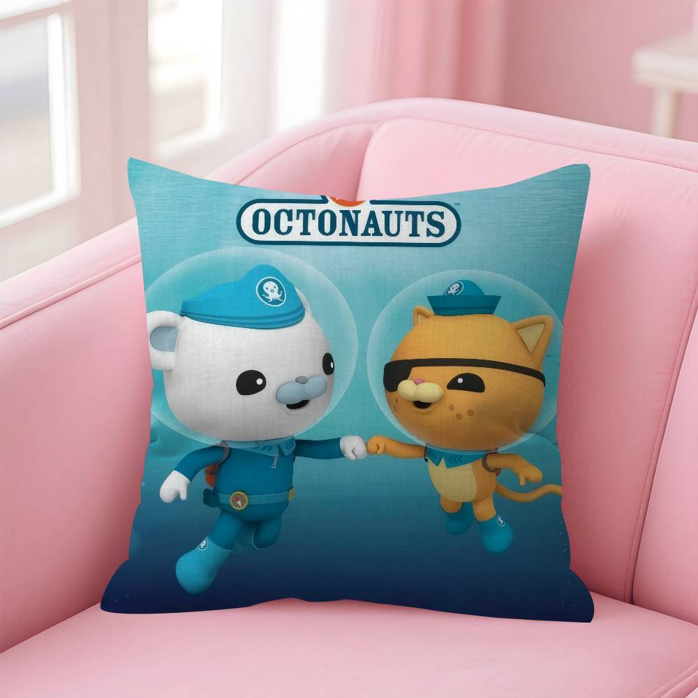 Bblue Octonauts Logo Personalized Pillow Dust Cover Bedroom Kids Party Decoration Pillowcase Birthday Children Gift