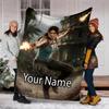 Custom Name Tomb Raider Theme Printed Blanket - Perfect for Couch, Bed, Travel & Outdoor Use | Machine Washable, Cozy & Durable.