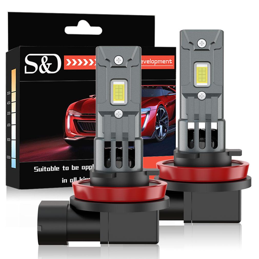 2ks H7 LED žárovky do světlometů H11 9005 9006 Led Mini bezdrátový světlomet 50W 20000LM 6500K H8 HB3 HB4 CSP Auto diodové žárovky Auto Turbo Light 12V Automobil