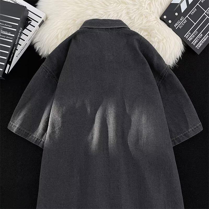 Half Sleeved Men'S Design Sense Niche Summer Trend Top Versatile Handsome Casual Shirt