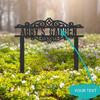 Custom Metal Garden Sign Floral Outdoor Yard Art Lawn Decor Wedding Wall Sculpture