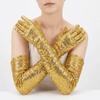 Solid Color Sequined Gloves Long Masquerades Party Mittens Glittering Gloves  Dress Accessories