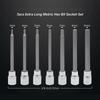 7 Pieces Hex Bit Socket Set 3-10mm Drive Hand Tools Portable Hexagonal Sleeve H3 H4 H5 H6 H7 H8