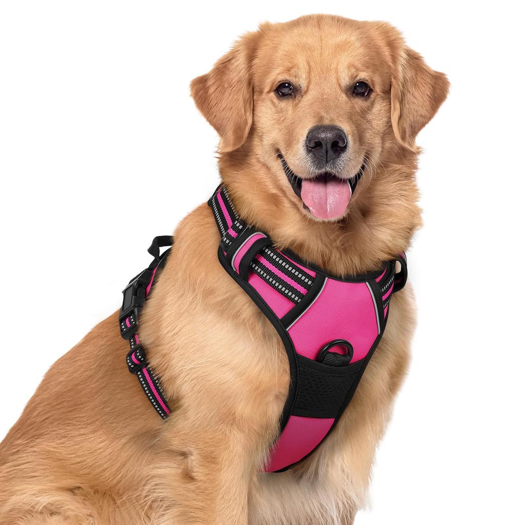 Dog harness, anti-pull, pet harness,  outdoor pet vest with 3M reflective strips, Oxford cloth material, suitable for small, medium and large dogs,