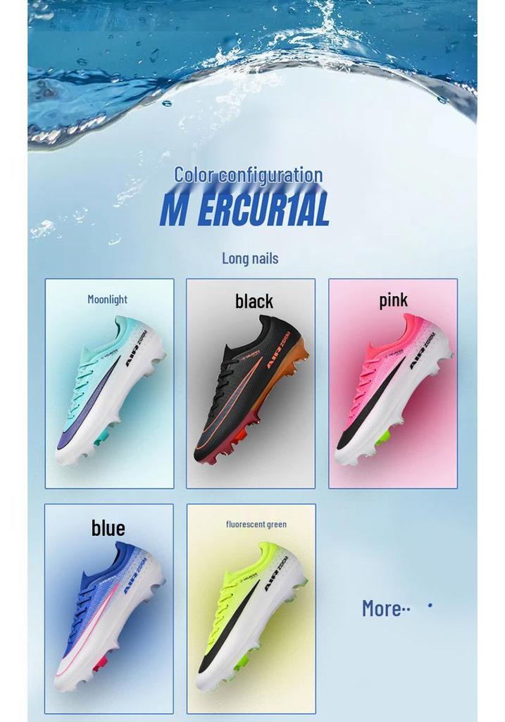 Xinpu Tian Unisex Low-top AG Turf Football Shoes for Students and Adults