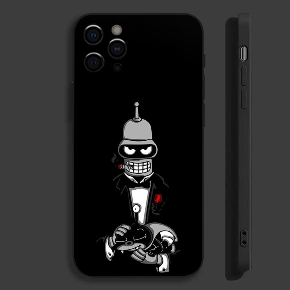 F-Futurama Anime B-Bender Phone Case For Apple iPhone 15,14,13,12,11,Pro,X,XS,Max,XR,Plus,Mini Soft Black Cover