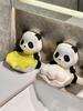 Automatic draining creative panda soap box soap box storage rack household ceramic soap dish holder bathroom accessories