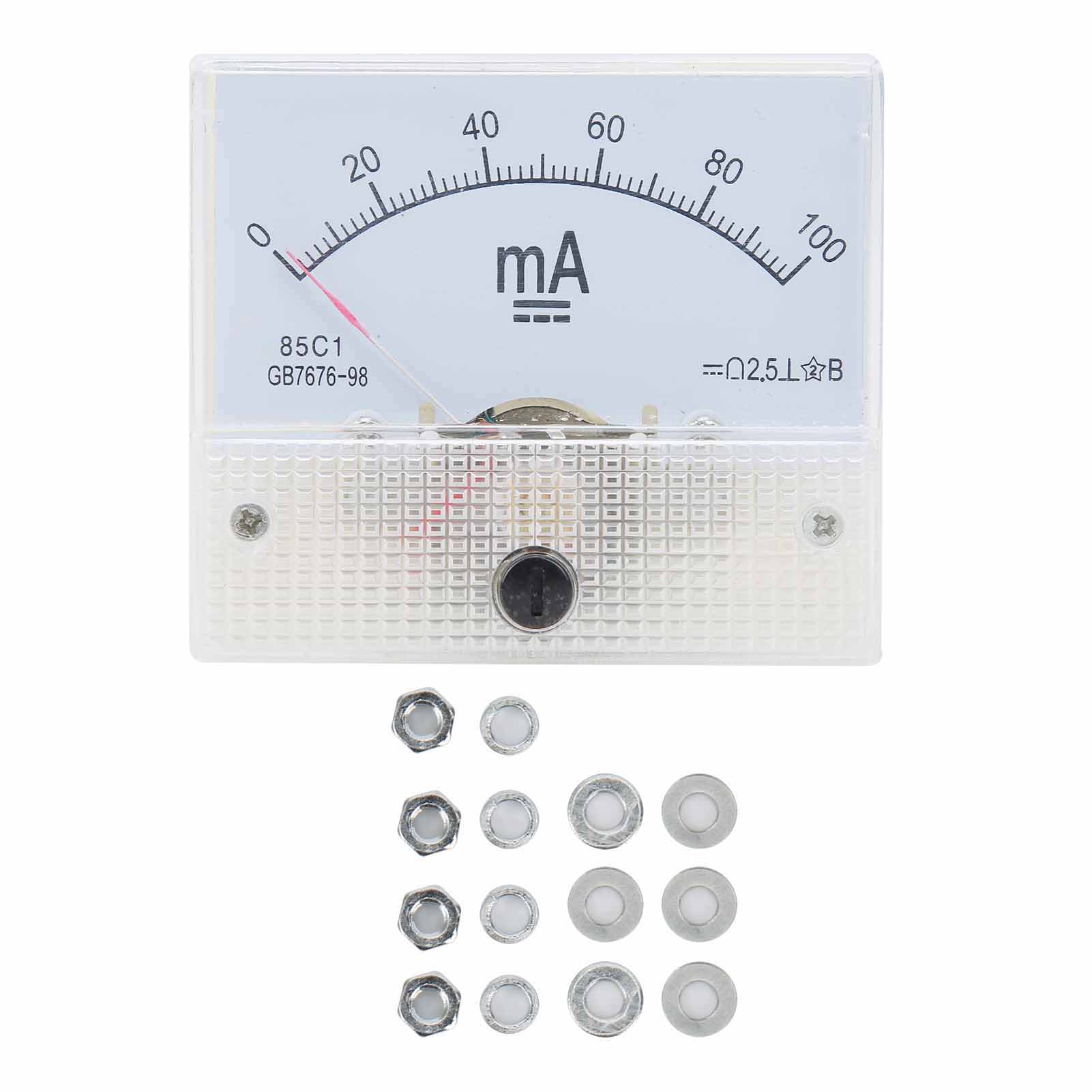 

85C1 DC 0~100MA Pointer DC Ammeter Current Panel Meter Gauge Measuring Instrument