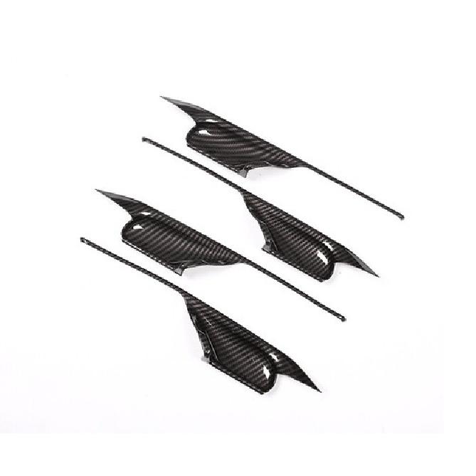 ABS Carbon Fiber Interior Door Handle Bowl Cover For BMW X5 F15 X6 F16 2014-18