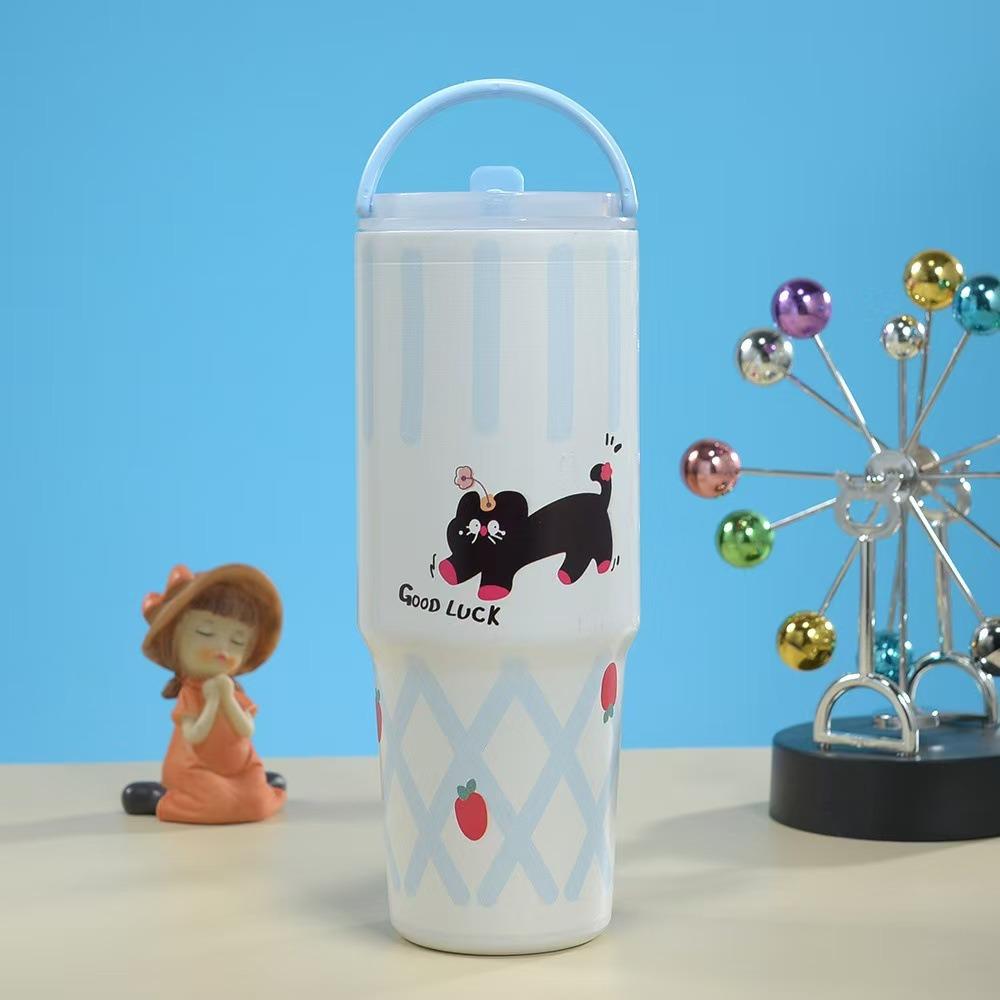 

900ML Large Capacity Thermo Water Bottle Stainless Steel Insulated Cup Sport Travel 06